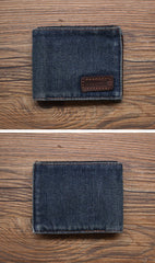 Denim Wallets Denim Mens Slim billfold Wallet Denim Bifold Wallets For Men