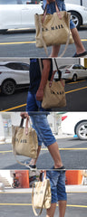 Blue Fashion Canvas Mens Womens Tote Handbag Messenger Bags Green Shoulder Tote Bag For Men and Women - imessengerbags