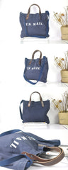 Blue Fashion Canvas Mens Womens Tote Handbag Messenger Bags Green Shoulder Tote Bag For Men and Women - imessengerbags