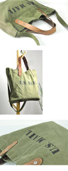 Blue Fashion Canvas Mens Womens Tote Handbag Messenger Bags Green Shoulder Tote Bag For Men and Women - imessengerbags