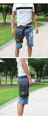 Blue Jean Canvas Mens Biker Waist Bag DropLeg Bag Belt Pouch Small Messenger Bag For Men - imessengerbags