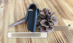 Mens Black Leather Classic Zippo Lighter Handmade Case Zippo Lighter Holder with Belt Loop - imessengerbags
