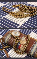 Cool Brass Mens Biker Wallet Chain Gold Wallet Chain Pants Chain For Men - imessengerbags