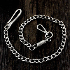 COOL SILVER STAINLESS STEEL MENS PANTS CHAINs WALLET CHAIN BIKER WALLET CHAIN FOR MEN - imessengerbags