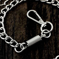 COOL SILVER STAINLESS STEEL MENS PANTS CHAINs WALLET CHAIN BIKER WALLET CHAIN FOR MEN - imessengerbags
