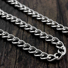 COOL SILVER STAINLESS STEEL MENS PANTS CHAINs WALLET CHAIN BIKER WALLET CHAIN FOR MEN - imessengerbags