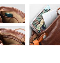 Casual Coffee Leather Men Vertical Side Bag Green Small Messenger Bag Camouflage Courier Bag For Men - imessengerbags