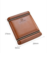 Best Leather&Cedar Mens 6pcs Cigar Cases Leather Cigar Cases for Men