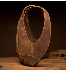 Cool Brown Leather Mens 13 inches Sport Backpack School Backpack Travel Backpack for Men - imessengerbags