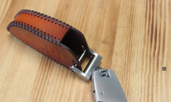 Handmade Brown Leather BMW X5X6 Mens Car Key Case BMW Car Key Holder - imessengerbags