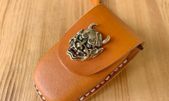 Handmade Brown Leather Audi A468X135 Mens Car Key Case Audi Car Key Holder