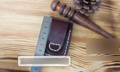 Handmade Mens Black Leather Slim Zippo Lighter Case Belt Zippo Lighter Holder with Belt Loop