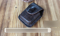 Mens Coffee Handmade Leather Classic Zippo Lighter Cases Zippo Lighter Holder with Belt Loop - imessengerbags