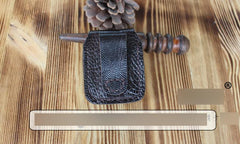 Mens Coffee Handmade Leather Classic Zippo Lighter Cases Zippo Lighter Holder with Belt Loop - imessengerbags