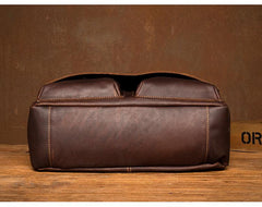 Cool Brown Leather 13 inches Mens Courier Bag Messenger Bags Postman Bag for Men - imessengerbags