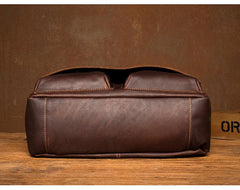 Cool Brown Leather 13 inches Mens Courier Bag Messenger Bags Postman Bag for Men