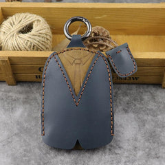 Brown Leather Draw Men and Women's Key Wallet Wine Red Key Case Car Car Key Holder For Men - imessengerbags