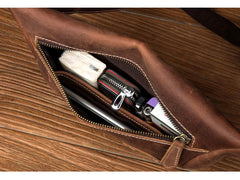 Cooll Mens Brown Leather Fanny Pack Mens Waist Bags Hip Pack Belt Bags Bumbags for Men - imessengerbags