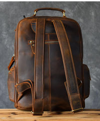 Vintage Brown Leather Mens 15