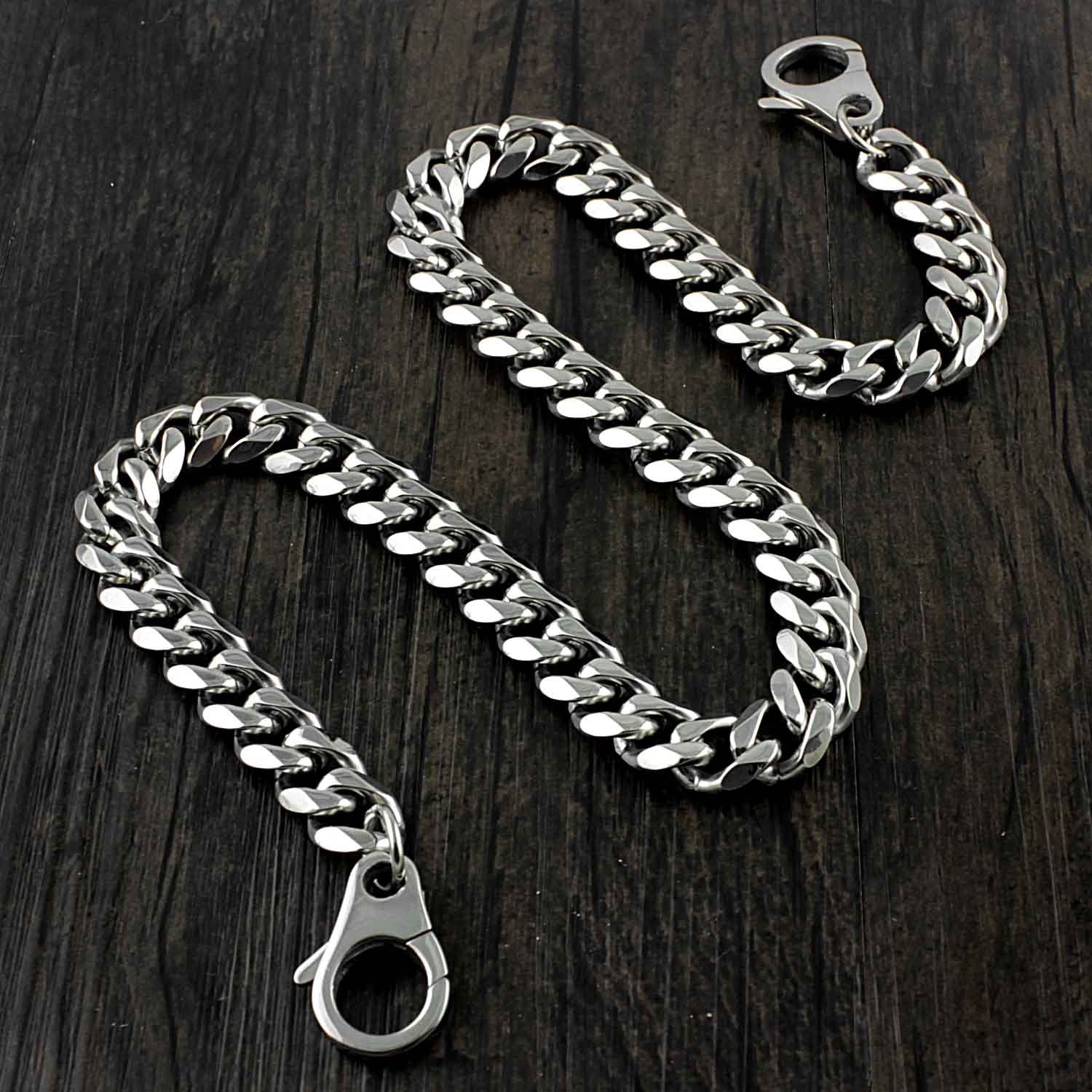 Badass Silver Mens Long Biker Wallet Chain Wallet Chain Pants Chain For Men