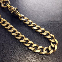 Badass Gold Skull Mens Wallet Chain Biker Wallet Chain 18‘â€?Pants Chain For Men - imessengerbags