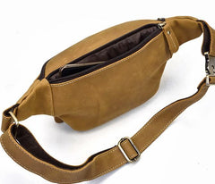 COOL LEATHER MENS FANNY PACK FOR MEN BUMBAG Vintage WAIST BAGS for Men