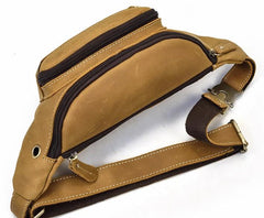 COOL LEATHER MENS FANNY PACK FOR MEN BUMBAG Vintage WAIST BAGS for Men