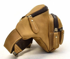 COOL LEATHER MENS FANNY PACK FOR MEN BUMBAG Vintage WAIST BAGS for Men