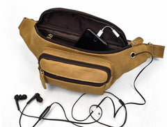 COOL LEATHER MENS FANNY PACK FOR MEN BUMBAG Vintage WAIST BAGS for Men