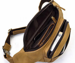 COOL LEATHER MENS FANNY PACK FOR MEN BUMBAG Vintage WAIST BAGS for Men