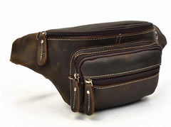 COOL LEATHER MENS FANNY PACK FOR MEN BUMBAG Vintage WAIST BAGS for Men
