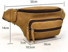 COOL LEATHER MENS FANNY PACK FOR MEN BUMBAG Vintage WAIST BAGS for Men