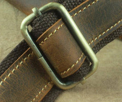 COOL Vintage Brown LEATHER MENS Small Side Bag Messenger Bag for Men - imessengerbags