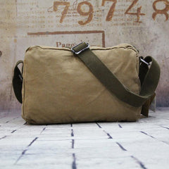 Canvas Mens Khaki Vertical Postman Bag Canvas Black Messenger Bag Courier Bags For Men
