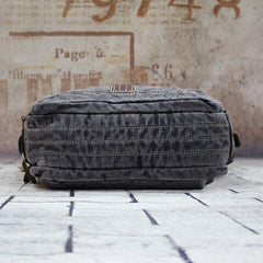 Vintage Canvas Black Mens Small Postman Bag Green Canvas Messenger Bags Small Courier Bag For Men