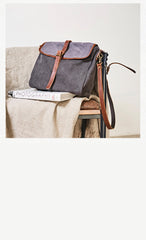 Fashion Canvas Mens Side Bag Canvas Messenger Bags Canvas Satchel Courier Bag for Men - imessengerbags