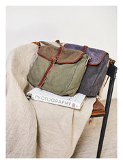 Fashion Canvas Mens Side Bag Canvas Messenger Bags Canvas Satchel Courier Bag for Men - imessengerbags
