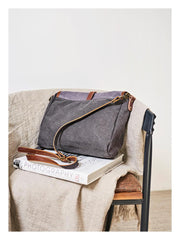 Fashion Canvas Mens Side Bag Canvas Messenger Bags Canvas Satchel Courier Bag for Men - imessengerbags