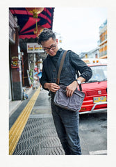 Canvas Cool Mens Small Square Side Bag Canvas Messenger Bags Canvas Travel Courier Bags for Men - imessengerbags