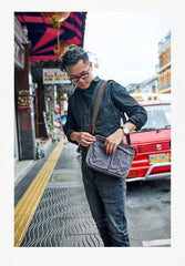 Canvas Cool Mens Small Square Side Bag Canvas Messenger Bags Canvas Travel Courier Bags for Men