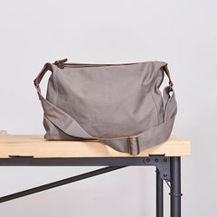 Canvas Mens 14 inches Side Bag Canvas Messenger Bags Canvas Travel Large Courier Bags for Men - imessengerbags