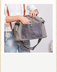 Canvas Mens 14 inches Side Bag Canvas Messenger Bags Canvas Travel Large Courier Bags for Men - imessengerbags