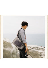 Canvas Mens 14 inches Side Bag Canvas Messenger Bags Canvas Travel Large Courier Bags for Men - imessengerbags