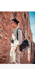 Cool Mens Black Leather Courier Bags Side Bags Leather Messenger Bags Postman Bag for Men - imessengerbags