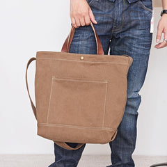 Canvas Cool Mens Coffee Messenger Tote Bag Canvas Handbag Messenger Bag Canvas Tote for Men