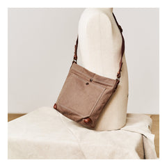 Cool Canvas Mens Womens Green Side Bag 12 inches Canvas Messenger Bags Courier Bag for Men Women - imessengerbags