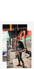 Canvas Leather Mens Small Navy Side Bag Canvas Square Messenger Bags Canvas Travel Courier Bags for Men - imessengerbags