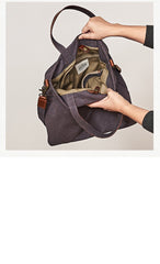 Canvas Cool Mens Tote Bag 14 inches Canvas Handbag Canvas Messenger Bag for Men Women - imessengerbags