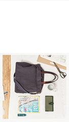 Canvas Cool Mens Tote Bag 14 inches Canvas Handbag Canvas Messenger Bag for Men Women - imessengerbags