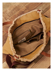 Canvas Cool Mens Tote Bag 14 inches Canvas Handbag Canvas Tote for Men Women - imessengerbags